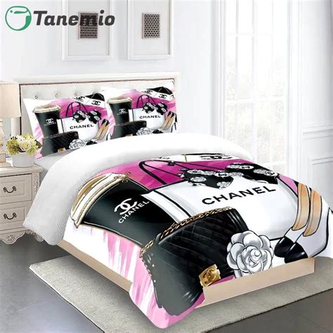 fake chanel duvet cover|coco Chanel comforter set.